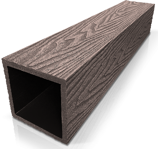Столб ДПК 3D GardenParkett фактура дерева Венге купить в Орске