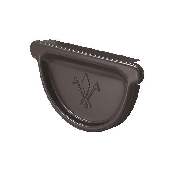 Водосток Aquasistem, система 150/100 -  Заглушка универсальная с резиновым уплотнителем RR 32 Тёмно Коричневый купить в Орске