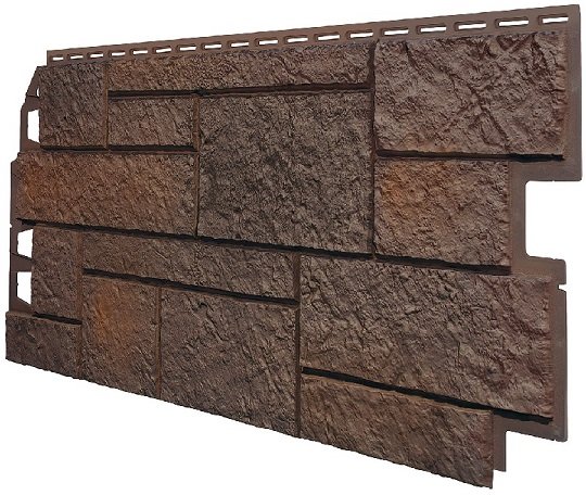 Фасадная панель VOX Sandstone (Сандстоун) темно коричневый купить в Орске