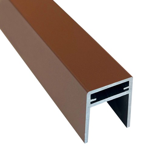 П-профиль Алюминиевый EasyDecking 35x25 Коричневый купить в Орске
