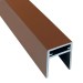 П-профиль Алюминиевый EasyDecking 35x25 Коричневый купить в Орске