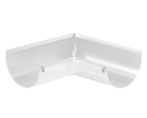 Водосток Aquasistem, система 150/100 - Угол желоба, внутренний 90° RAL 9003 Белый купить в Орске