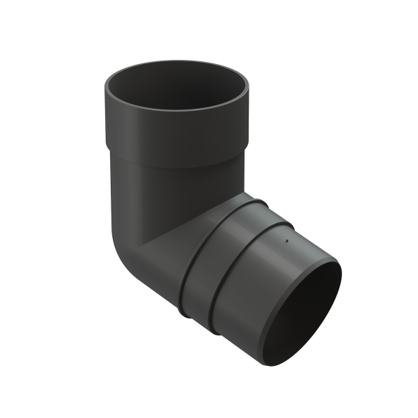 Колено 72˚ для водосточной трубы Docke Premium Графит купить в Орске