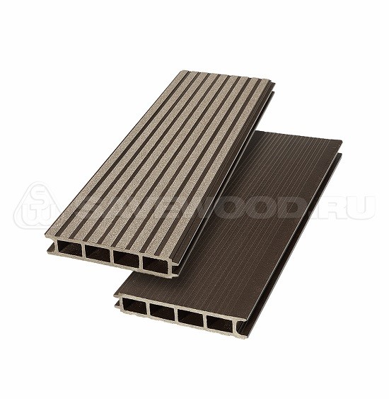 Террасная доска из ДПК SW Ulmus «SaveWood» темно-коричневый купить в Орске