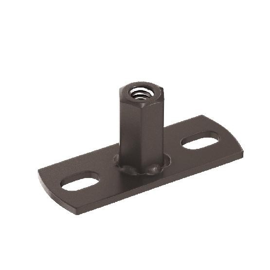 Водосток Aquasistem, система 125x90 - Держатель для хомута под метиз RR 32 Тёмно-Коричневый купить в Орске