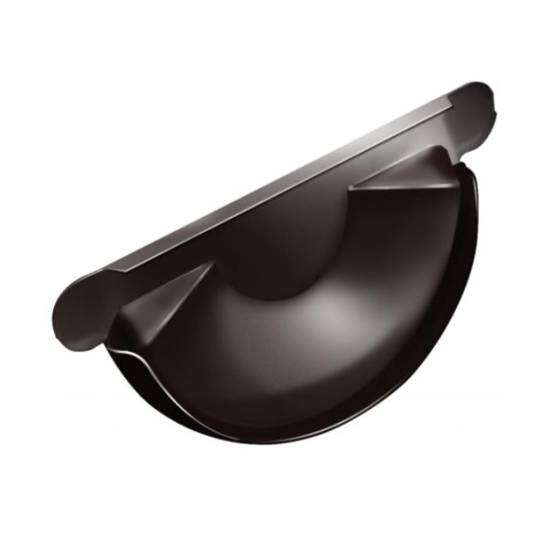 Водосток Grand Line 125x90 – Заглушка желоба RAL 8017 купить в Орске