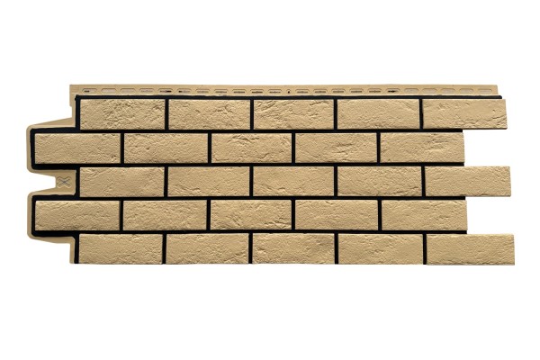 ФП Grand Line состаренный кирпич премиум Песочный (шов RAL 9005) купить в Орске