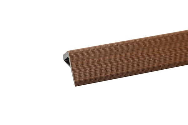 Уголок торцевой Ecodecking Скай коэкструзия 45х45х3000 Тик купить в Орске