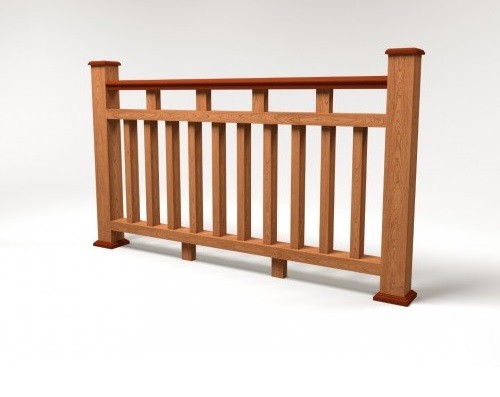 Ограждение из ДПК FG8 терракот купить в Орске