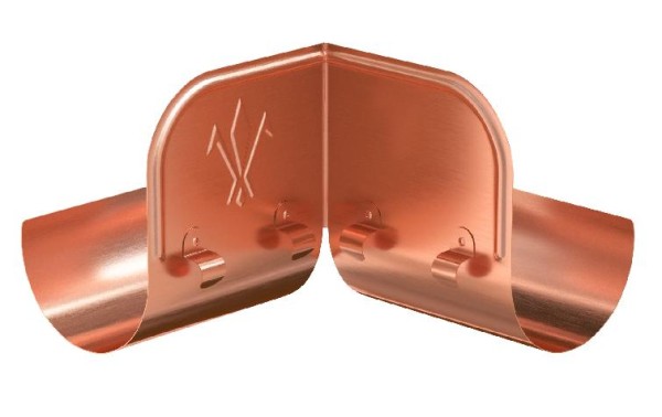 Водосток Aquasistem, система 150/100 - Ограничитель перелива угловой медный купить в Орске