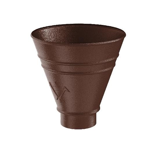 Водосток Aquasistem, Система 150/100 - Воронка водосборная круглая RAL 8017 Коричневый matt купить в Орске