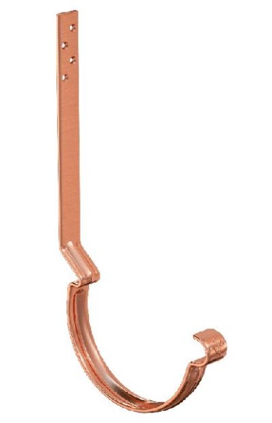 Водосток Aquasistem, система 150/100 - Крюк крепления желоба удлиненный (усиленный) медный купить в Орске